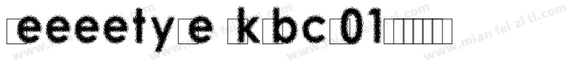geeeetype qkgbcs01字体转换